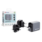 Vggladdare Verbatim 32201 Svart/Gr 65 W