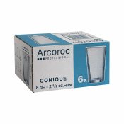 Glas Arcoroc Conique Transparent Glas (6 antal) (8 cl)