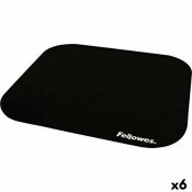 Halkfri matta Fellowes    Svart Polyester Gummi (6 antal)
