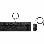 Tangentbord och Mus HP 286J4AA Svart Qwerty Spanska
