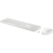 Tangentbord och Mus HP 860P8AA Vit Qwerty US