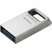 USB-minne Kingston DTMC3G2/64GB Silvrig 64 GB (1 antal)