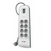 Frgreningslist 8 Tomas med Brytare Belkin BSV804ca2M (2 m)