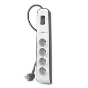 Ellist 4 Tomas-uttag med brytare Belkin BSV400VF2M Vit
