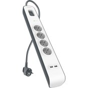 Ellist 4 Tomas-uttag med brytare Belkin BSV401VF2M-V2 (2 m)