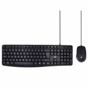 Tangentbord och Mus Ewent EW3006 Svart Qwerty Spanska
