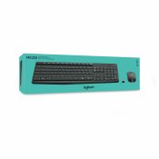 Trdlst Tangentbord och Mus Logitech MK235 Svart Gr QWERTY Qwe