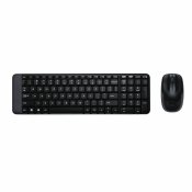 Tangentbord och Mus Logitech Wireless Combo MK220 Svart QWERTY Q