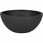 Kruka EDA   Svart Antracitgr  25 cm