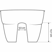 Kruka EDA Rd Plast Oval Modern