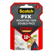 Dubbelsidig Tejp Scotch extreme 19 mm x 1,8 m Vit