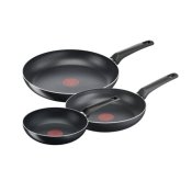 Set med stekpannor Tefal B5569153 Svart Aluminium (3 antal)