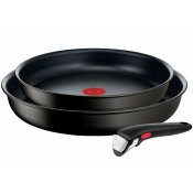Set med stekpannor Tefal INGENIO UNLIMITED  22 cm  26 cm Svart