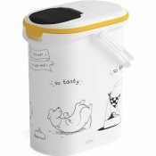 Behllare fr husdjursfoder Curver 794092 Vit Plast 4 Kg 10 L