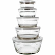 Behllare fr matkonservering Menastyl Rund 150 ml 400 ml (5 ant