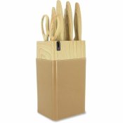 Knivset Menastyl Brun polypropen 6 Delar (6 antal)