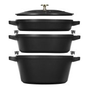 Kastrull Zwilling La Cocotte Svart Gjutjrn 1 Delar  24 cm 1 kg