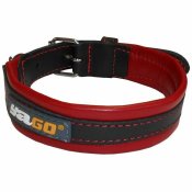 Hundhalsband Yago M Svart/Rd 34-43 cm Rd/Svart