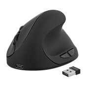 Optisk Mus Ergonomisk T'NB Ergo Line Svart 1600 dpi