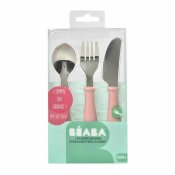 Bestick Baba Rosa Rostfritt stl 3 Delar
