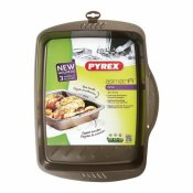 Ugnsplt Med Nonstick Belggning Pyrex Brun Svart Metall Stl