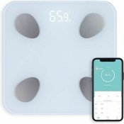 Digital Badrumsvg Livoo DOM428 Vit Batterier x 3