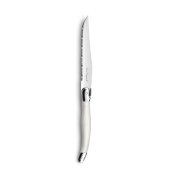 Set med kttknivar Lou Laguiole Rustic Vit Metall 13 cm Ktt (6