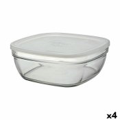 Fyrkantig matlda med lock Duralex FreshBox 3 L 23 x 23 x 9 cm (