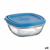 Fyrkantig matlda med lock Duralex FreshBox Bl 300 ml 11 x 11 x