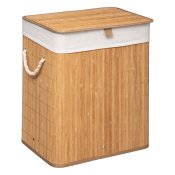 Tvttkorg 5five Simply Smart Bambu 50 x 41.5 x 30 cm Vit