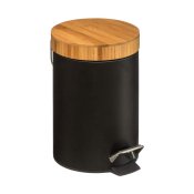 Papperskorg 5five Simply Smart Natureo Bambu 3 L Vit Svart (3 L)