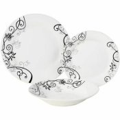 Porslinsset Vit Barroco 18 Delar