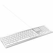 Tangentbord Mobility Lab Vit Silvrig Mac OS AZERTY