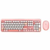 Tangentbord och Mus Mobility Lab Pure Color Rose Azerty Franska