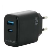 Vggladdare Mobilis 001363 Svart 45 W