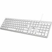 Tangentbord Bluestork Vit Franska AZERTY