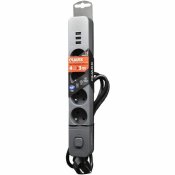 Ellist 4 Tomas-uttag med brytare QUARX (3 m)