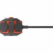 Ellist 4 Tomas-uttag med brytare QUARX (3 m)