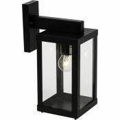 Vgglykta Brilliant Gaia Extern Svart Metall 60 W E27