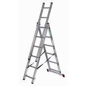 Hoppvikbar trappstege, 6 steg Krause 30368 Silvrig Stl