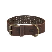 Hundhalsband Trixie Rustic Mrkbrun L