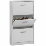 Skostll FMD Vit 58,5 x 104,5 x 17 cm
