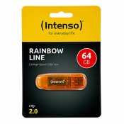 USB-minne INTENSO 3502490 USB 2.0 64 GB Orange 64 GB DDR3 SDRAM