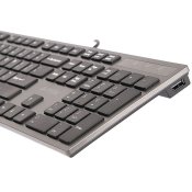 Tangentbord A4 Tech KV-300H QWERTY Svart Gr Svartvit Svart/Gr