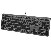 Tangentbord A4 Tech A4TKLA47125 Vit Svart Gr QWERTY