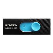 USB-minne Adata UV220 64 GB Svart/Bl