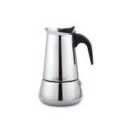 Italiensk Kaffepanna Feel Maestro MR-1660-6 Svart Silvrig Rostfr