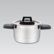 Gryta med lock Feel Maestro MR-3530-22 Svart Rd Stl Rostfritt
