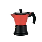 Italiensk Kaffepanna Feel Maestro MR-1657-3 Svart Rd Aluminium