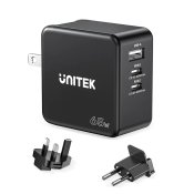 Vggladdare Unitek P1117B Svart 65 W (1 antal)